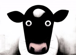 Moo by Doug Hyde - Limited Edition on Canvas sized 30x22 inches. Available from Whitewall Galleries