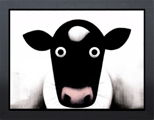 Moo by Doug Hyde - Framed Limited Edition on Canvas